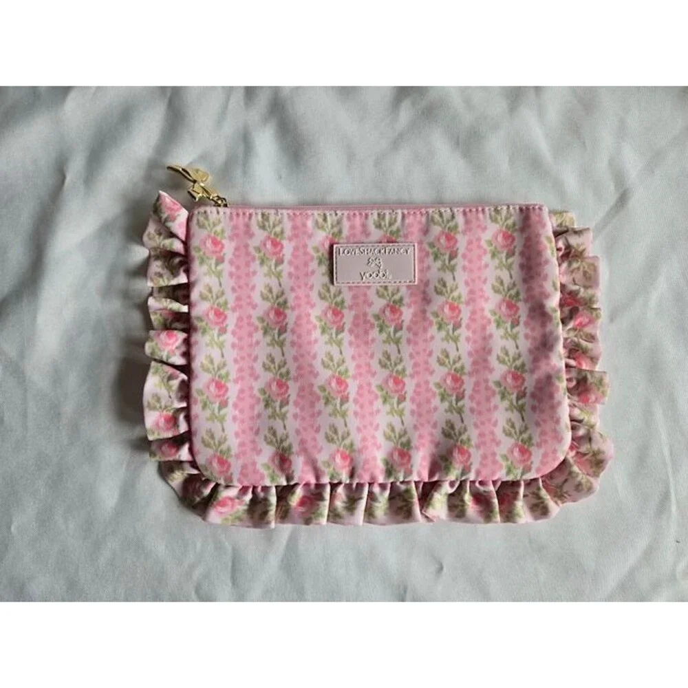 LoveShackFancy x Target - Yoobi Blooming Heirloom Flat Zip Pencil Case Cosmetic
